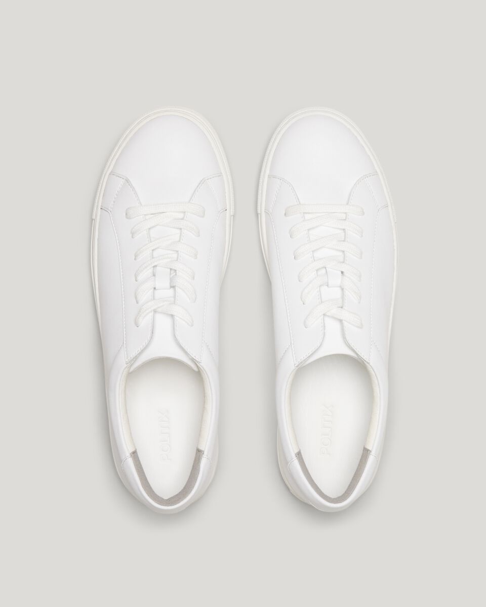 Classic leather sneaker, White, hi-res